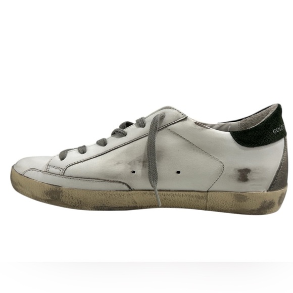 Golden Goose Women's Super Star White Leather Military NIB - Picture 6 of 11
